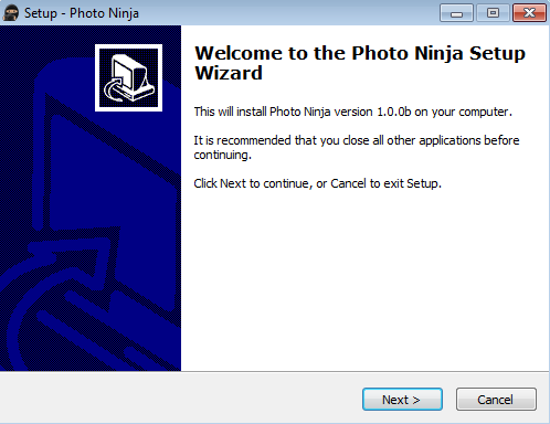 windows 7 trouble installing photoninja
